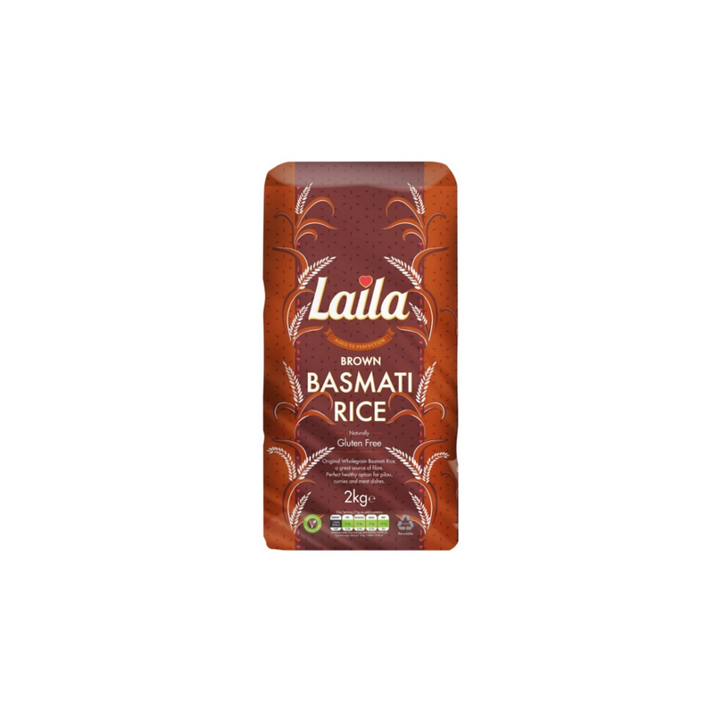 Laila Brown Basmati Rice 2Kg laila-brown-basmati-rice-2kg